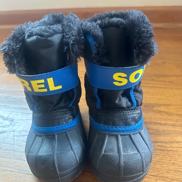 Sorel Black and Blue Kids' Boots - Picture 1 of 5